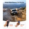Electric Winch, 10000 lbs Load Capacity, 12V DC Truck Winch with Φ21/64 in x 65 ft Steel Rope, Wireless & Wired Remote Control