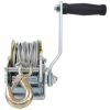 800LBS Corrosion Resistant Towing Winches,with 32.8FT Steel Cable,Galvanized Shell,3.1:1 Gear Ratio Portable Winch,Two-Way Ratchet