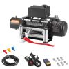Electric Winch, 12000 lbs Load Capacity, 12V DC Truck Winch with Φ7/20 in x 85 ft Steel Rope, Wireless & Wired Remote Control