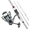 Rod and Fishing Reel Combo, IM7 Carbon Fiber Spinning Rod and Reel Combo, Bass Fishing Pole with 7 ft Two-Piece Rods, 7+1 Ball Bearings, EVA Handle
