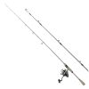 Rod and Fishing Reel Combo, IM6 Fiberglass & Carbon Fiber Spinning Rod and Reel Combo, Bass Fishing Pole with 6.5 ft Two-Piece Rods, 6+1 Ball Bearings