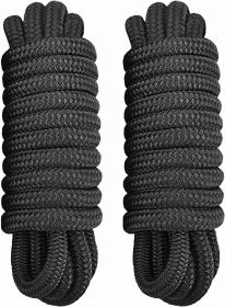 Dock Lines - Marine Grade Nylon Boat Rope with 12" Loop for Docking and Mooring - Double Braided Boat Lines, High Strength, Easy Handling