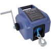 12v 3500lbs Trailer Winch,Reversible Electric Winch, for Boats up to 5000 lbs.,with synthetic rope,with extra pulley hook,power in and power out
