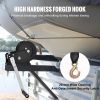 Hand Winch, 3500 lbs Pulling Capacity, Boat Trailer Winch Heavy Duty Rope Crank with 33 ft Polyester Strap and Two-Way Ratchet
