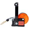 600LBS Hand Winch,with 19.6FT Black Strap,Orange & Black Shell,3.1:1 Gear Ratio Portable Winch,Two-Way Ratchet