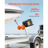 Electric Boat Winch, 12V DC 300W, Reversible Electric Trailer Winch for Boats Up to 2000 lbs, Power-in, Power-Out