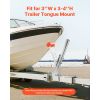 Boat Trailer Winch Stand, 3 x 3 x 34-inch Winch Posts, Boat Winch Mount with U-Bolts for 3 Inches W x 3-4 Inches H Trailer Tongue, Galvanized