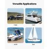 Retractable Ratchet Straps, 2 in x 2 ft Ratchet Tie Down Straps with Security Lock S Hooks