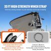 Hand Winch, 3500 lbs Pulling Capacity, Boat Trailer Winch Heavy Duty Rope Crank with 33 ft Steel Wire Cable and Two-Way Ratchet