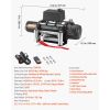 Electric Winch, 10000 lbs Load Capacity, 12V DC Truck Winch with Φ21/64 in x 65 ft Steel Rope, Wireless & Wired Remote Control
