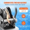 Hand Winch, 800 lbs Pulling Capacity, Boat Trailer Winch Heavy Duty Rope Crank with 33 ft Steel Wire Cable and Two-Way Ratchet