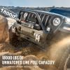 Electric Winch, 18,000 lb, 12V DC Truck Winch with Φ7/16 in x 85 ft Steel Cable Roller Fairlead Wireless & Wired Remote Control