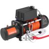 Electric Winch, 13500 lbs Load Capacity, 12V DC Truck Winch with Φ3/8 in x 80 ft Synthetic Rope, Wireless & Wired Remote Control