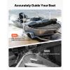 Boat Trailer Guides, 30.5 in/47.5 in Height Guide Poles, 2PCS High-Hardness Steel Trailer Guide-Ons, Adjustable Guide Poles with PVC Pipes