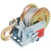 600LBS Hand Winch,with 26FT Steel Cable,Galvanized Shell,3.1:1 Gear Ratio Portable Winch,Two-Way Ratchet,Manual Operated Hand Crank Winch for Trailer