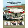 Retractable Ratchet Straps, 2 in x 2 ft Ratchet Tie Down Straps with Security Lock S Hooks