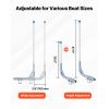 Boat Trailer Guides, 30.5 in/47.5 in Height Guide Poles, 2PCS High-Hardness Steel Trailer Guide-Ons, Adjustable Guide Poles with PVC Pipes
