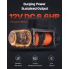 Electric Winch, 12000 lbs Load Capacity, 12V DC Truck Winch with Φ3/8 in x 92 ft Synthetic Rope, Wireless & Wired Remote Control