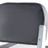 Boat Seat, Low Backrest, Folding Fishing Boat Seat with Thickened Sponge Cushion & Waterproof PVC Leather, Aluminum Alloy Hinges