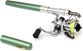 Fishing Rod Reel Combo Mini Pen Fishing Pole Kit Telescopic Fishing Rod Spinning Reel Combo Kit