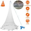 6ft/8ft Radius Fishing Cast Net Bait Trap Easy Throw Heavy Duty Hand Cast Net with Chain Sinker Bottom Spread