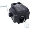 12v Trailer Winch,Reversible Electric Winch, for Boats up to 5000 lbs, Galvanized Wire Rope, Rapid Mount, Handheld Remote