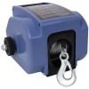 12v Trailer Winch,Reversible Electric Winch, for Boats up to 5000 lbs, Galvanized Wire Rope, with extra pulley hook, Rapid Mount