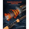 Rod and Fishing Reel Combo, IM7 Carbon Fiber Baitcasting Rod and Reel Combo, Bass Fishing Pole with 6+1 BB System, 7.0:1 Gear Ratio, Cork Handle