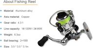 Fishing Rod Reel Combo Mini Pen Fishing Pole Kit Telescopic Fishing Rod Spinning Reel Combo Kit